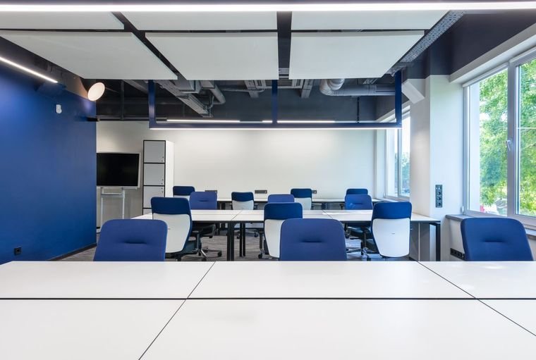 Clean, organized modern office ready for business